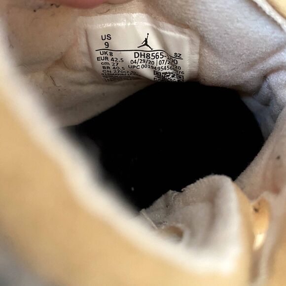 NIKE AIR JORDAN V 5 RETRO SP X OFF-WHITE SAIL MUSLIN FIRE RED BLACK SNEAKERS 9 - Picture 14 of 14